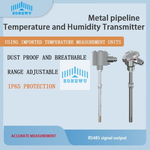 Thermocouple pipeline temperature and humidity transmitter