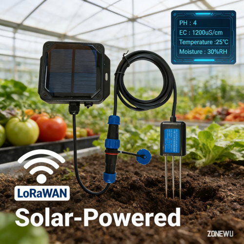 LoRaWAN Solar Soil EC Sensor 