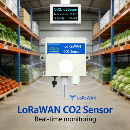 LoRaWAN Wireless CO2 Detector